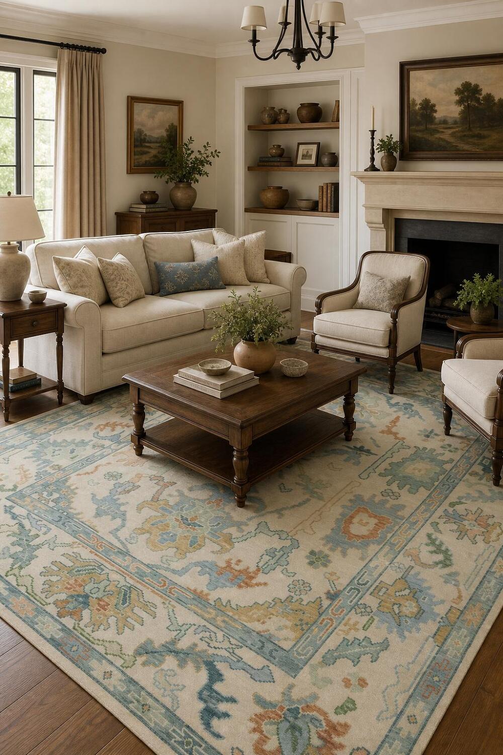 Sophisticated Traditional Rug with Rich Multicolor Design Elements 8'x10'
