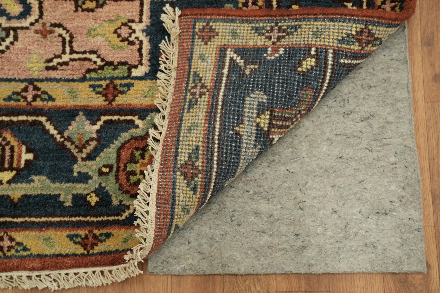 Traditional Geometric Heriz Serapi Style Area Rug, 8' x 10' Hand-Knotted Wool