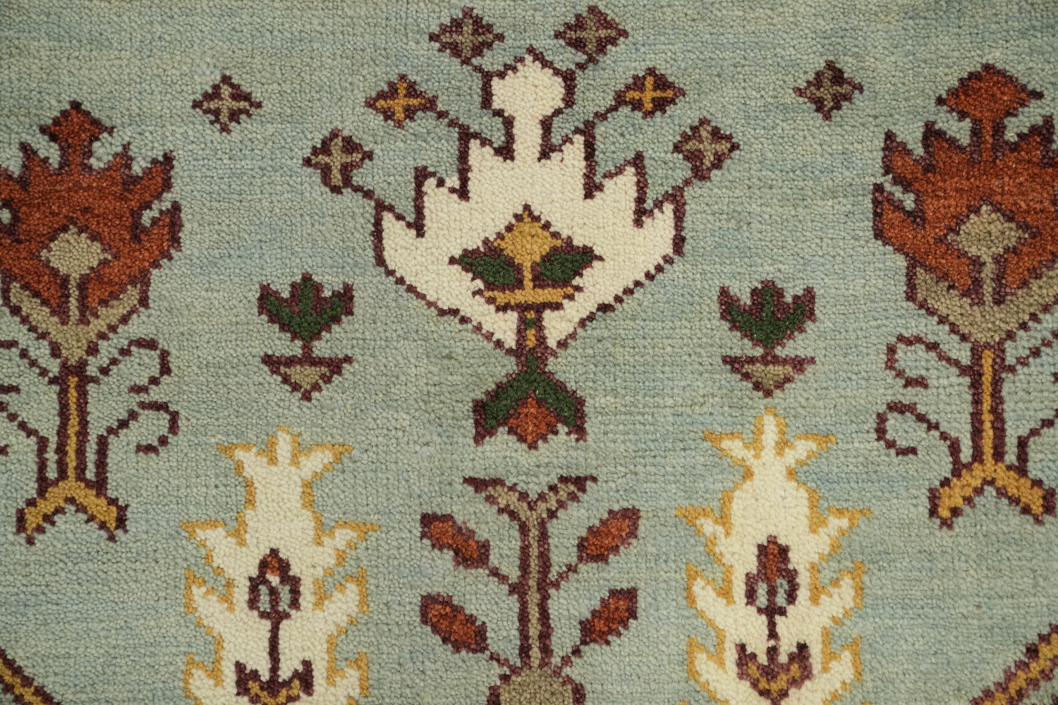 Light Blue 9x12 Ziegler Oriental Area Rug - Hand-Knotted Wool