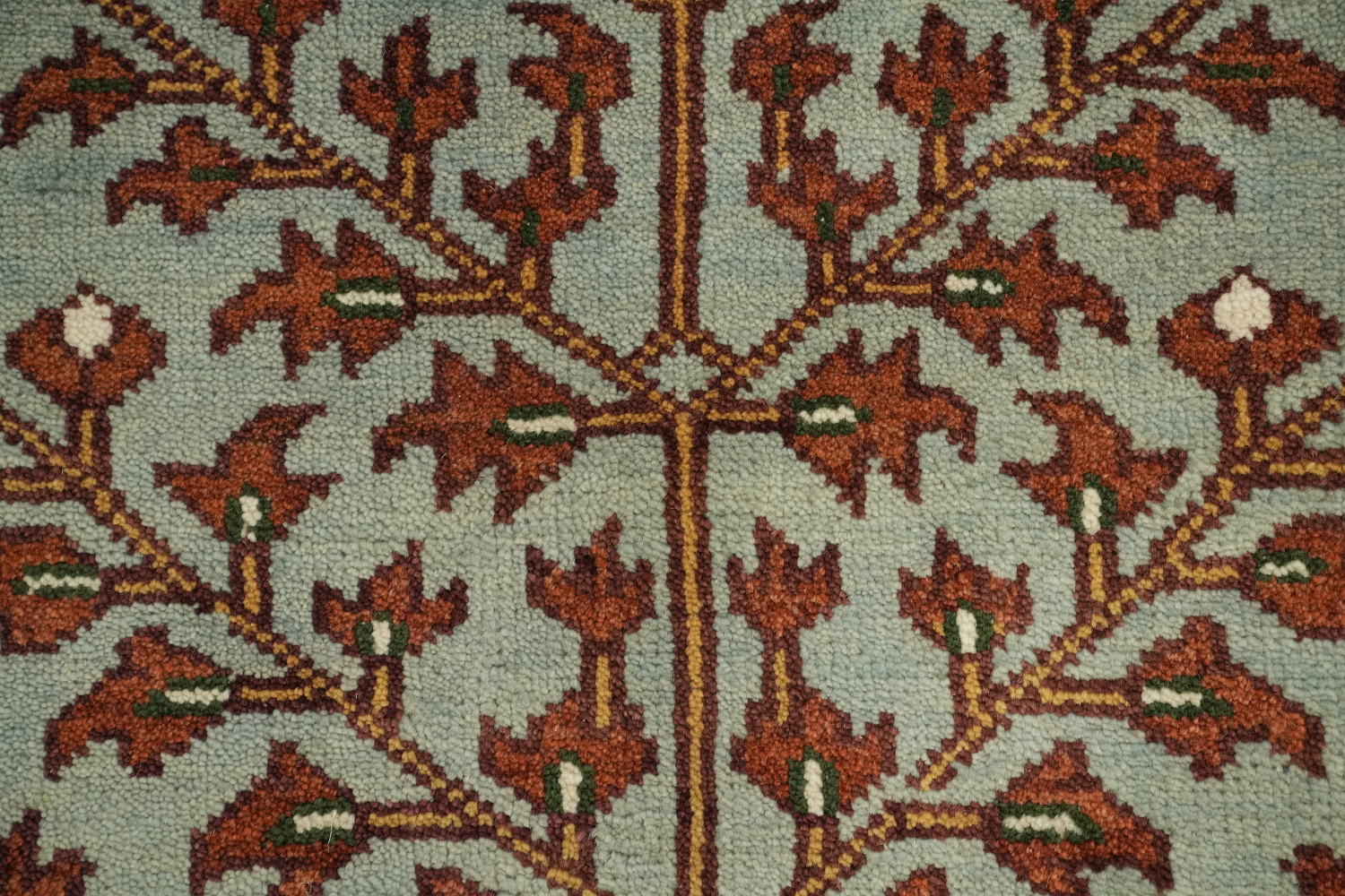 Light Blue 9x12 Ziegler Oriental Area Rug - Hand-Knotted Wool