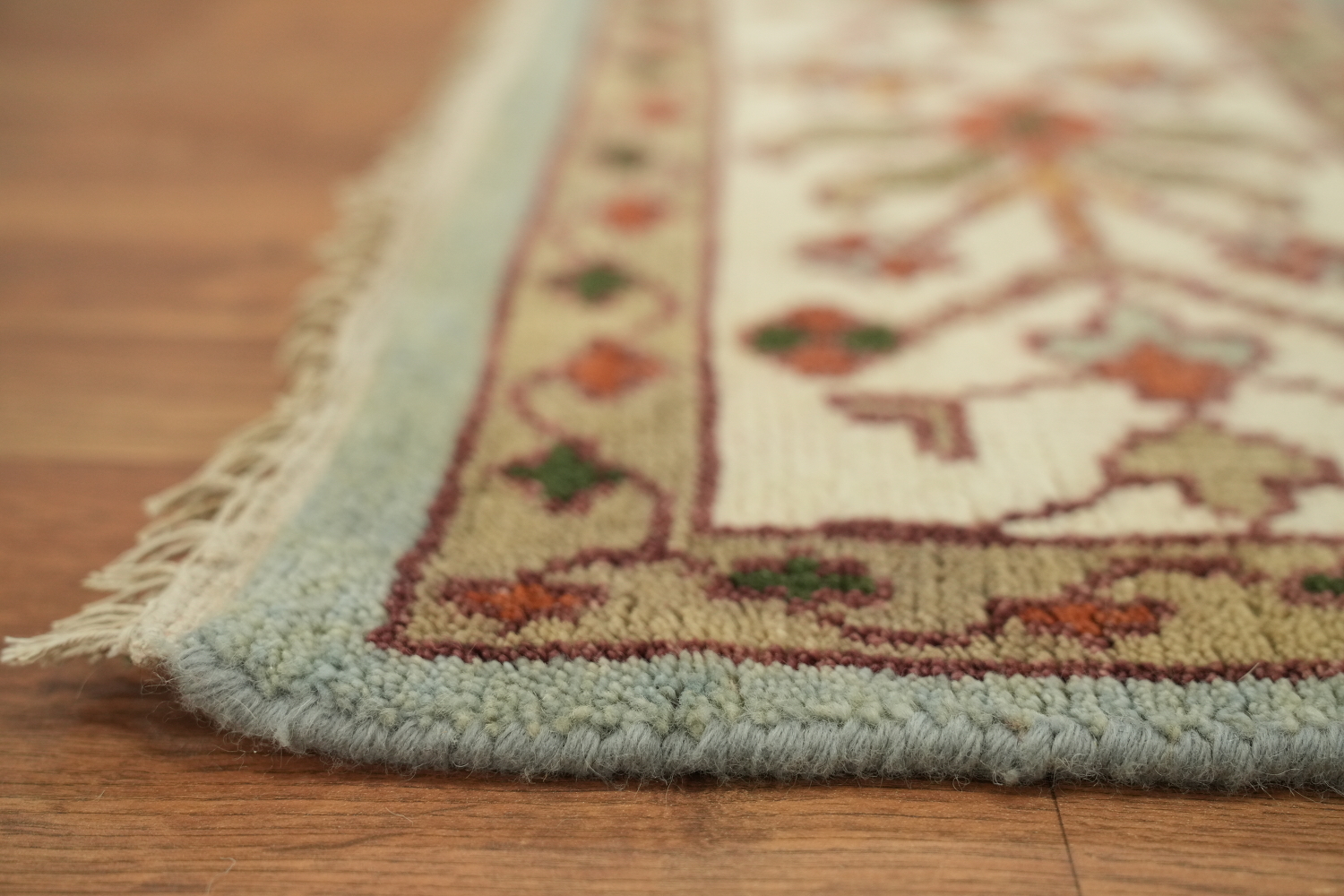 Light Blue 9x12 Ziegler Oriental Area Rug - Hand-Knotted Wool