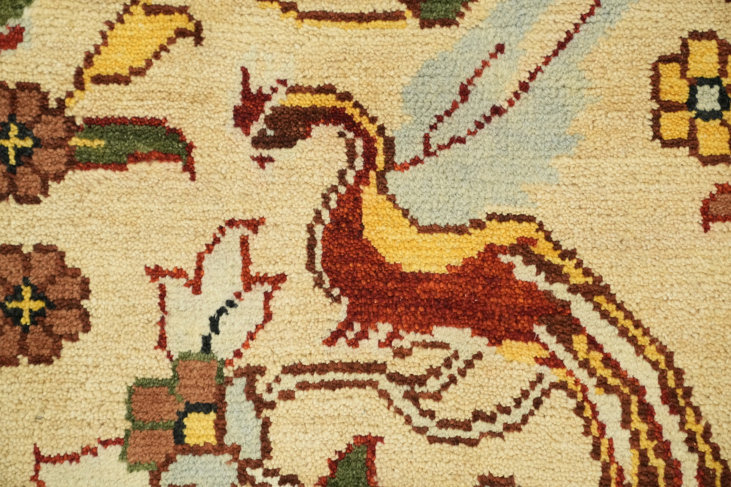 8'x10' Hunting Animal Pictorial Ziegler Oriental Rug | Hand-Knotted Wool