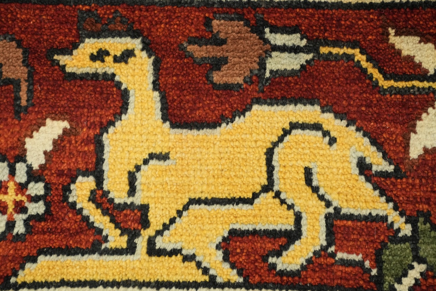 8'x10' Hunting Animal Pictorial Ziegler Oriental Rug | Hand-Knotted Wool