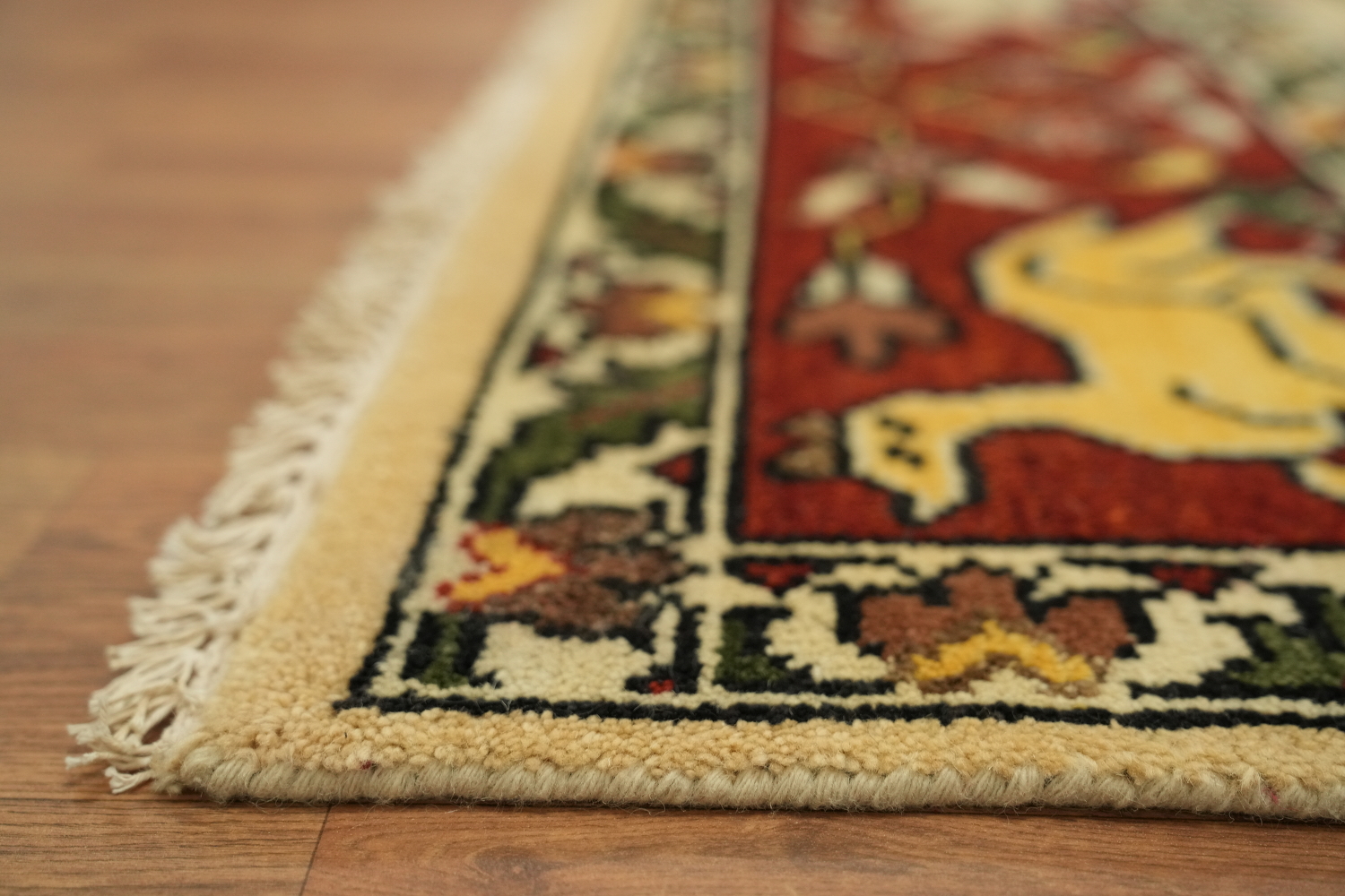 8'x10' Hunting Animal Pictorial Ziegler Oriental Rug | Hand-Knotted Wool