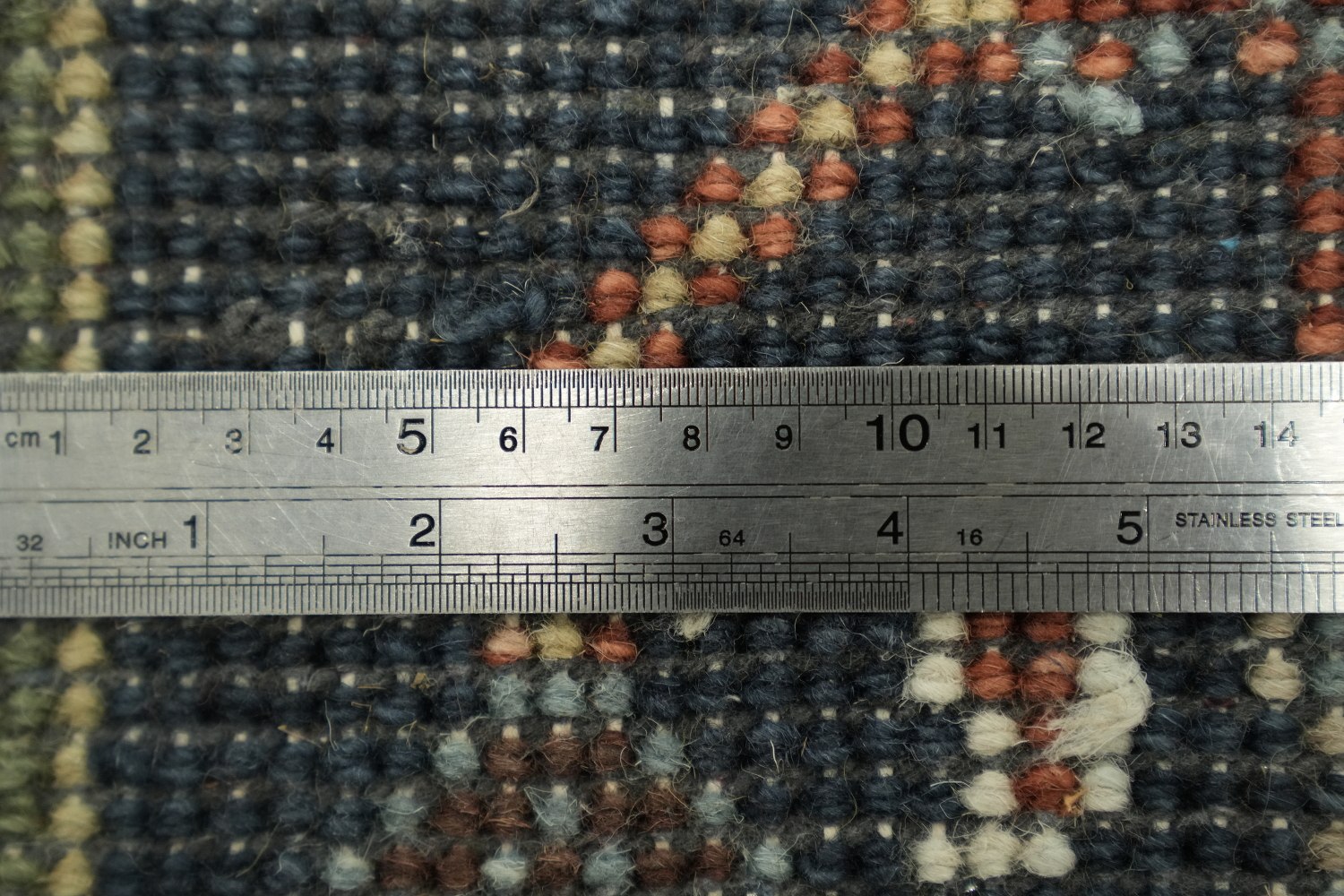Heriz Serapi Rust and Navy Blue Area Rug 9x12
