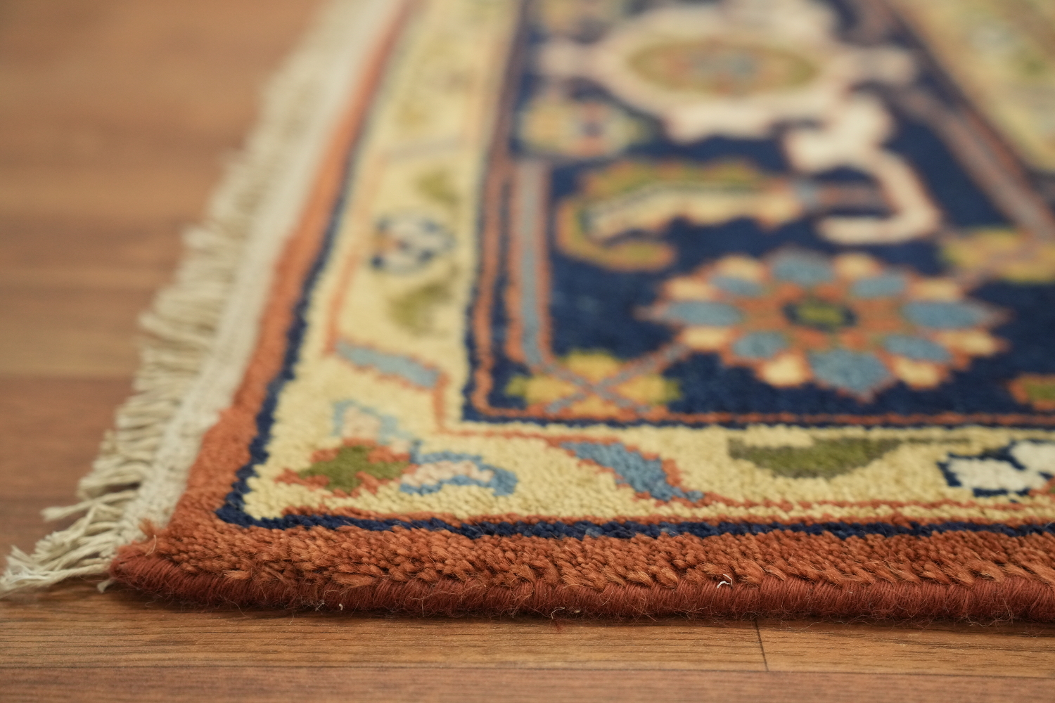 Rust and Navy Traditional Heriz Serapi Oriental Area Rug 9x12