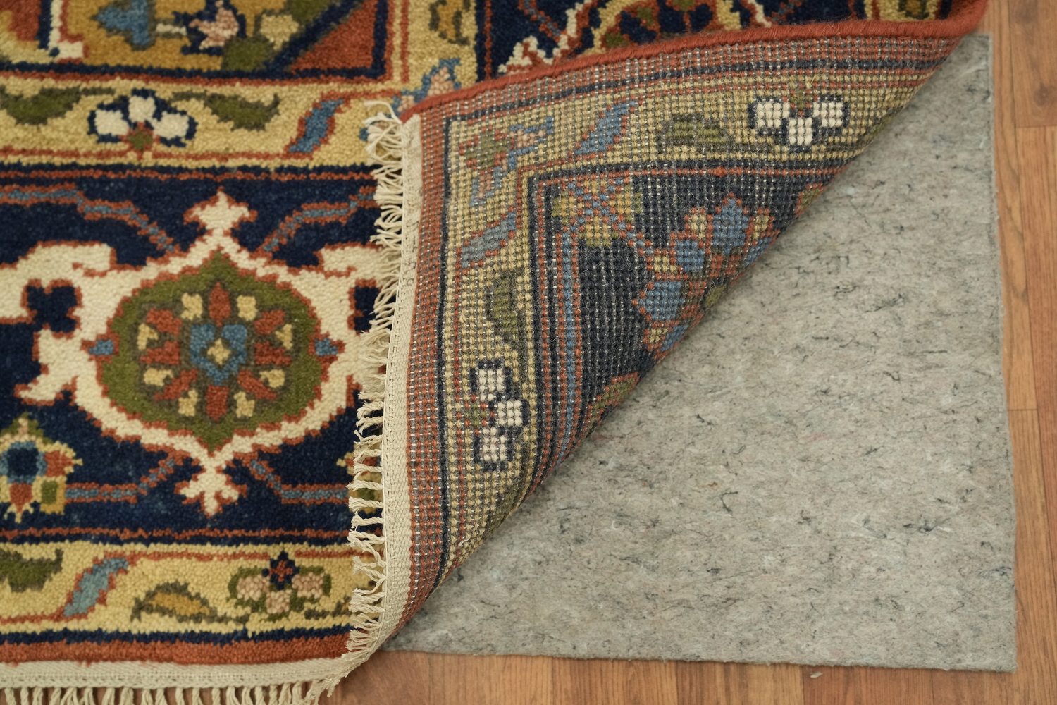 Rust and Navy Traditional Heriz Serapi Oriental Area Rug 9x12