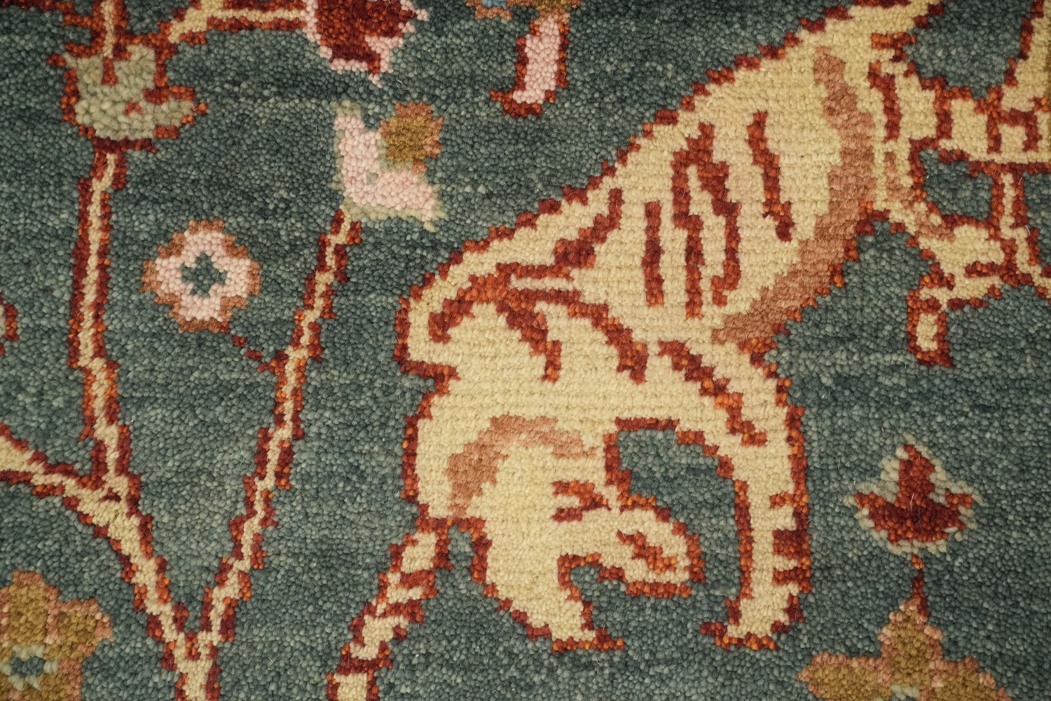 8'x10' Hunting Animal Pictorial Ziegler Oriental Rug | Hand-Knotted Wool