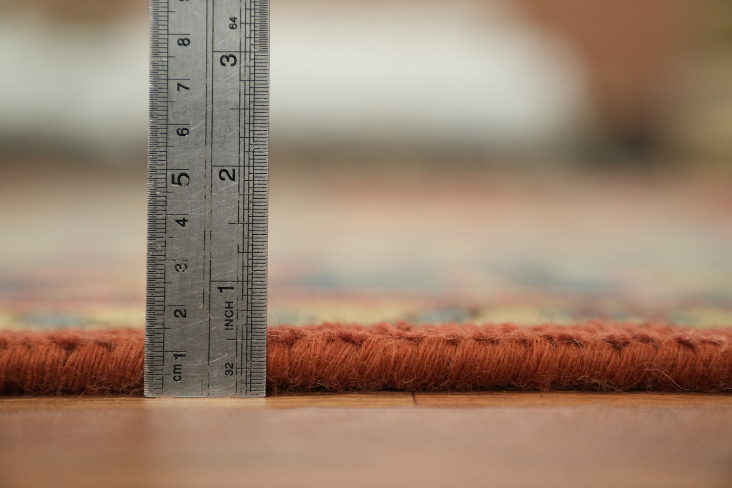 Rust and Blue Heriz Serapi Persian-Style Rug - 8x10 Hand-Knotted Wool