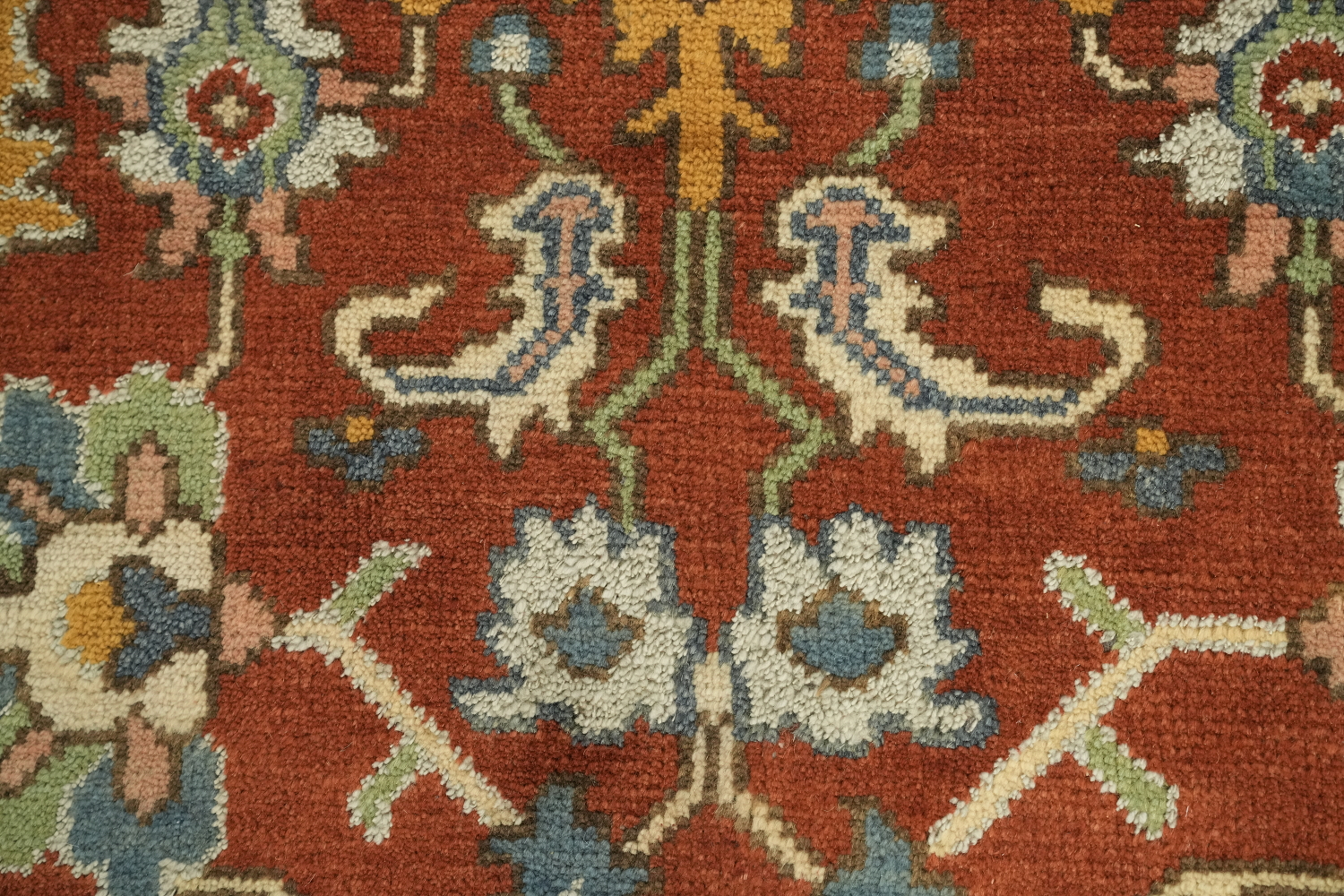 Authentic Heriz Serapi Persian-Style Rug - 8x10 Hand-Knotted Wool