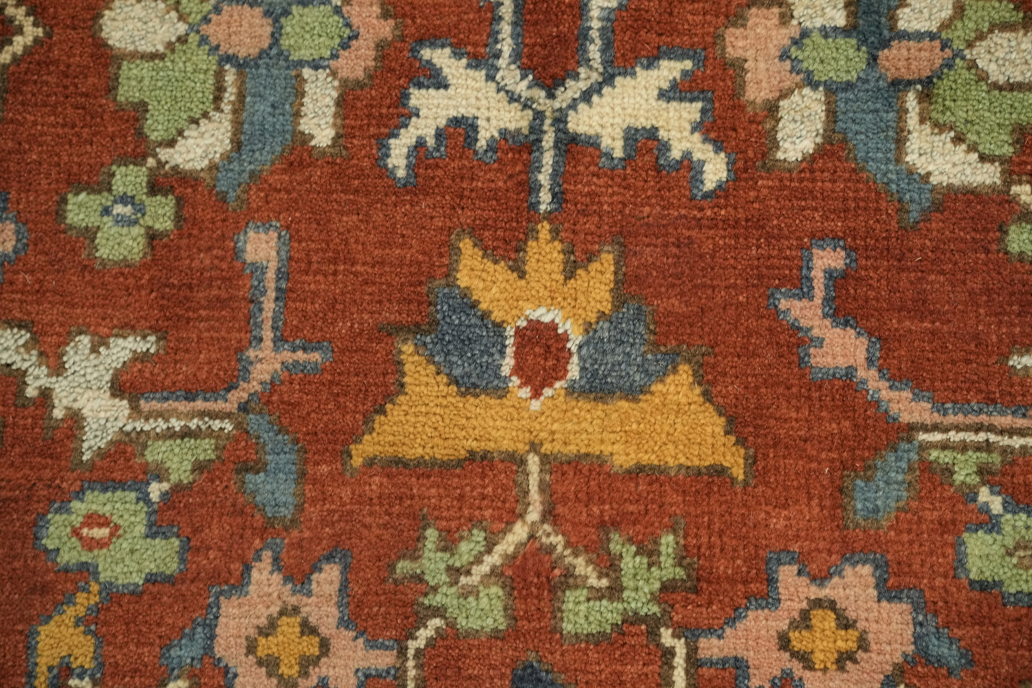 Authentic Heriz Serapi Persian-Style Rug - 8x10 Hand-Knotted Wool