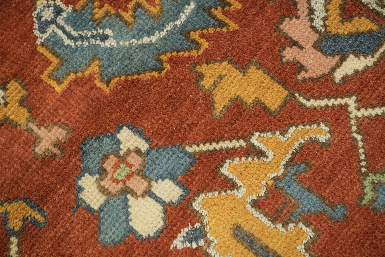 Authentic Heriz Serapi Persian-Style Rug - 8x10 Hand-Knotted Wool