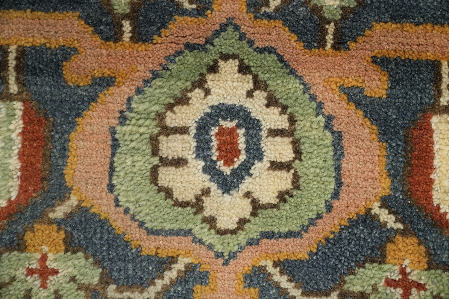 Authentic Heriz Serapi Persian-Style Rug - 8x10 Hand-Knotted Wool