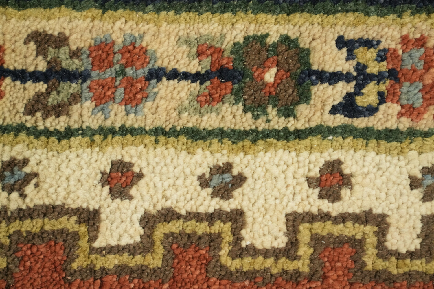 Rust and Navy Heriz Serapi Oriental Area Rug  9x12