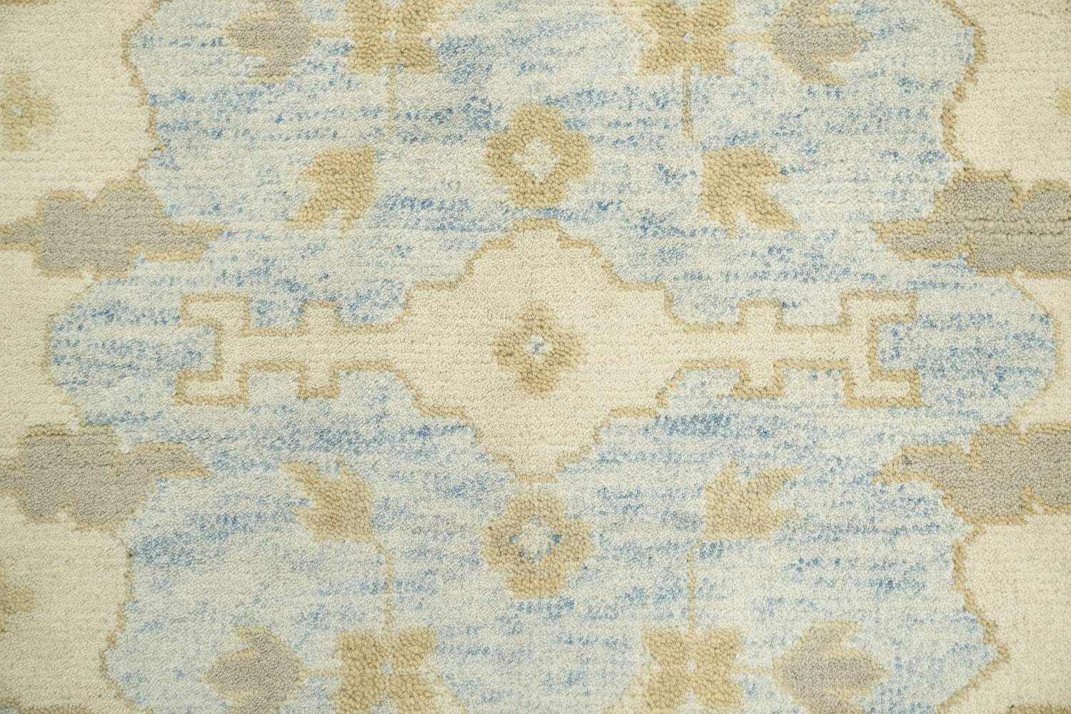 Light Blue Traditional Oushak Hand Made Area Rug 8x10