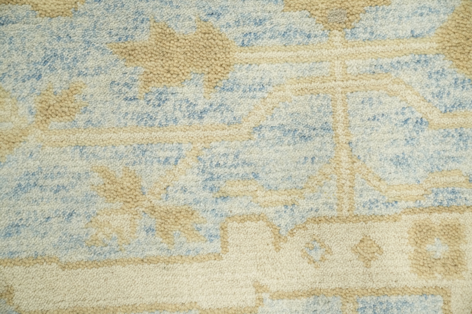 Light Blue Traditional Oushak Hand Made Area Rug 8x10