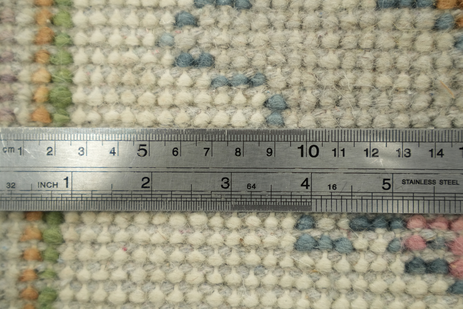 Traditional All-Over Pattern Light Blue and Pink Oushak Wool Rug 9x12