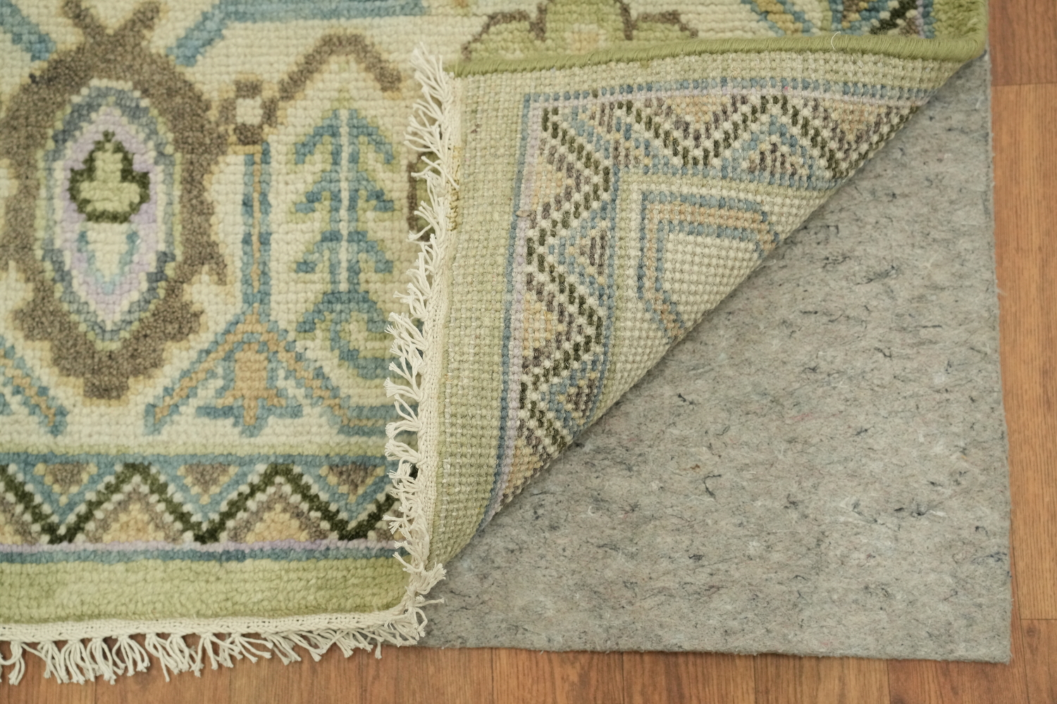 Sage Green Traditional Oushak Hand Made Area Rug 9x12