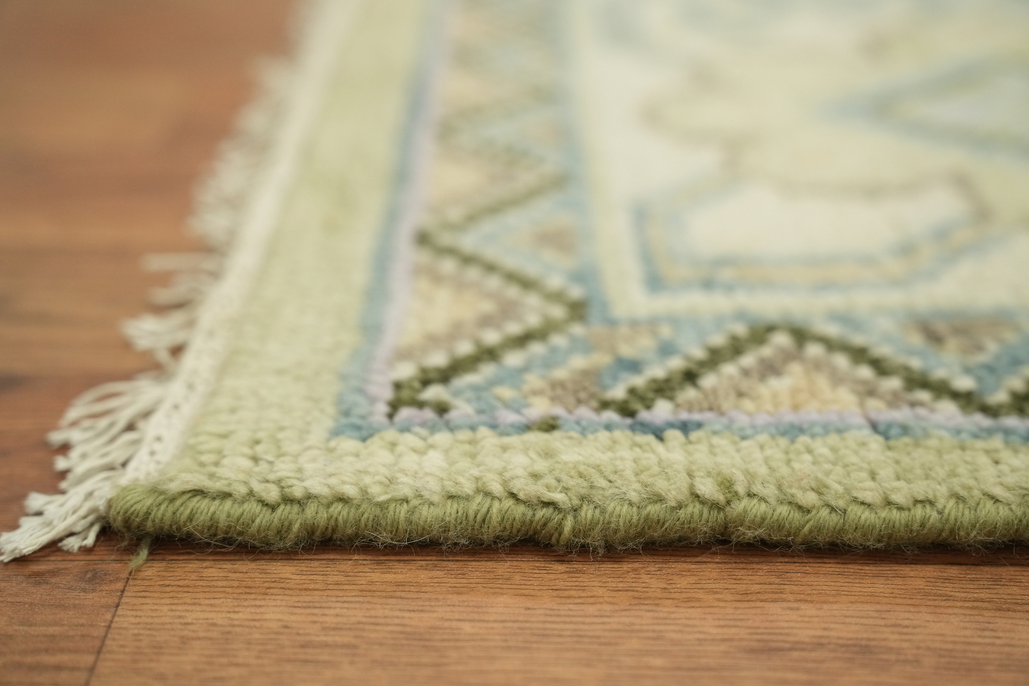 Sage Green Traditional Oushak Hand Made Area Rug 9x12