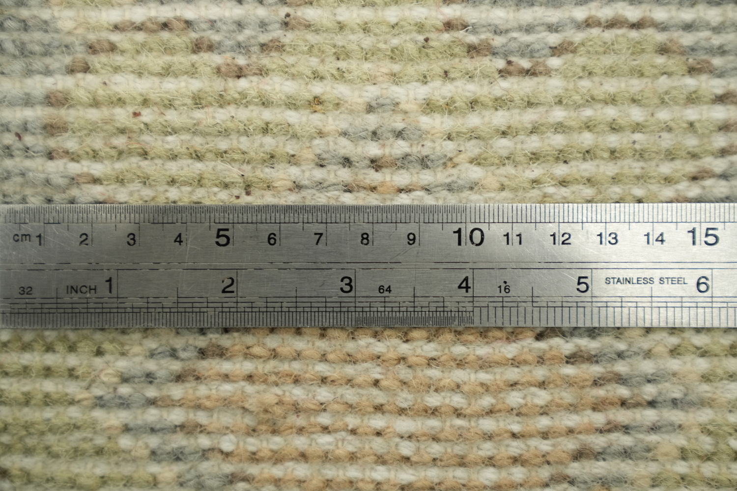 8x10 All-Over Beige and Blue Oushak Indian Rug with Soft Pastel Tones