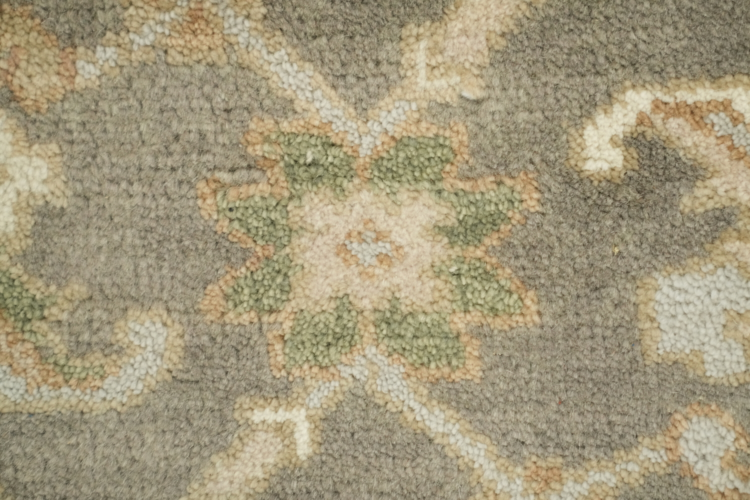 Pale Green Traditional Oushak Hand Made Area Rug 9x12