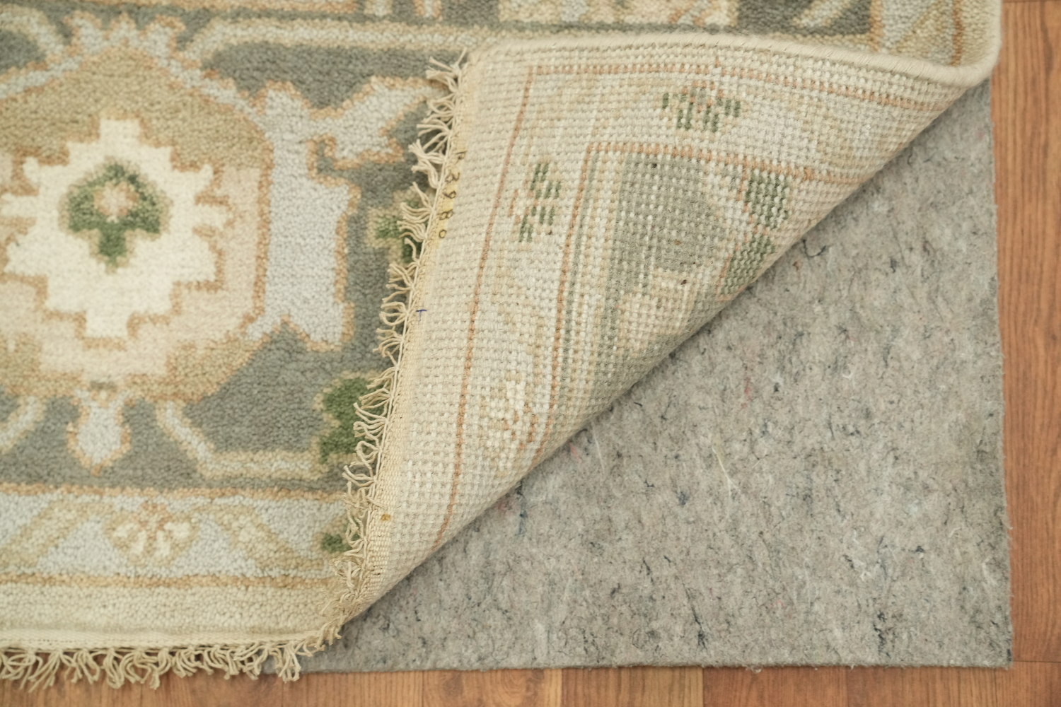 Pale Green Traditional Oushak Hand Made Area Rug 9x12