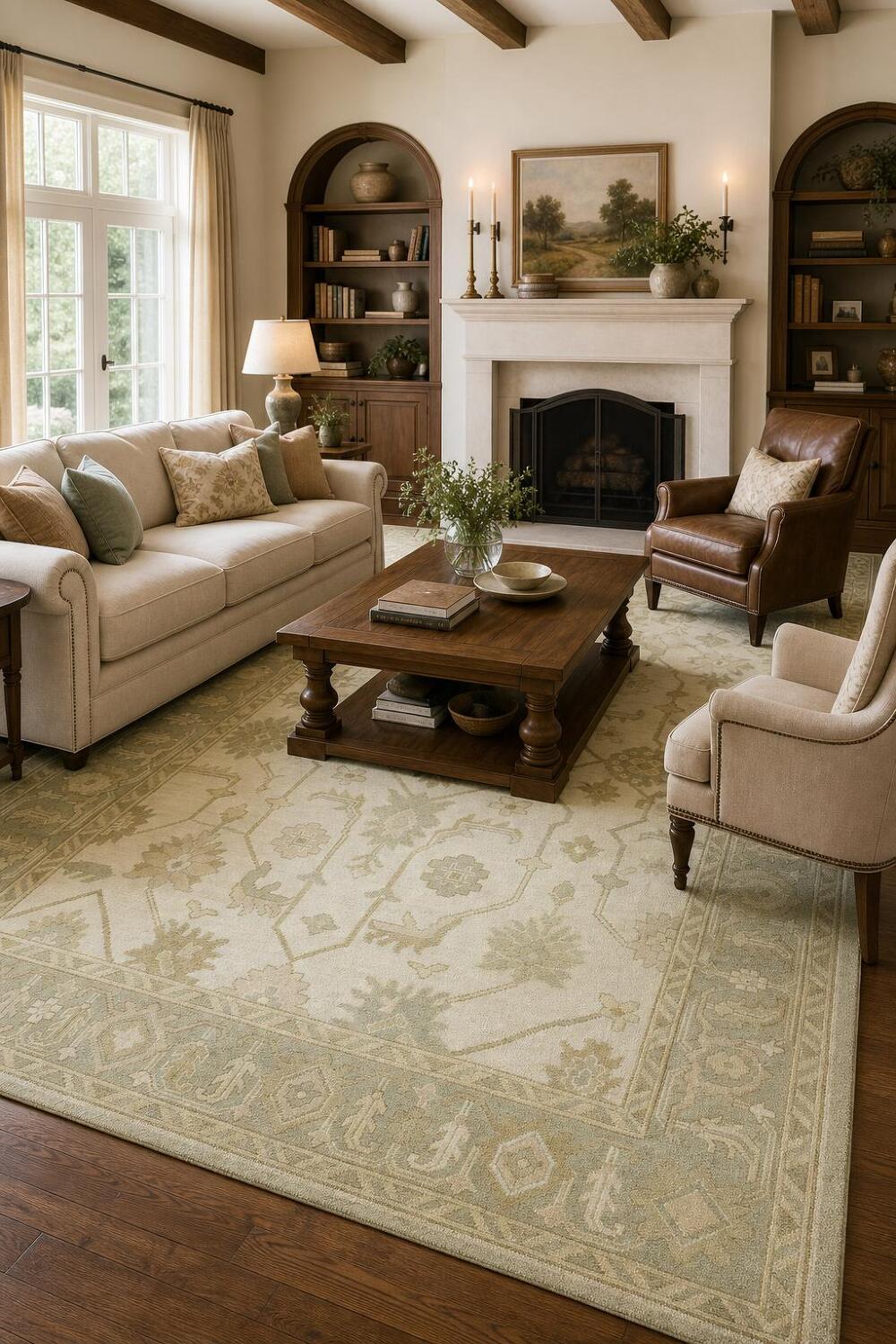 Traditional Oushak Hand Made Area Rug 8x10