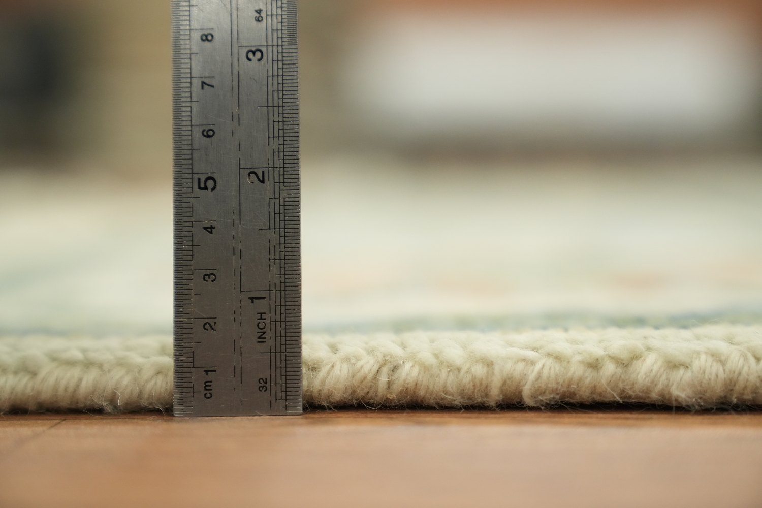 Luxurious Handmade Oushak Wool Rug with Pastel Colors
