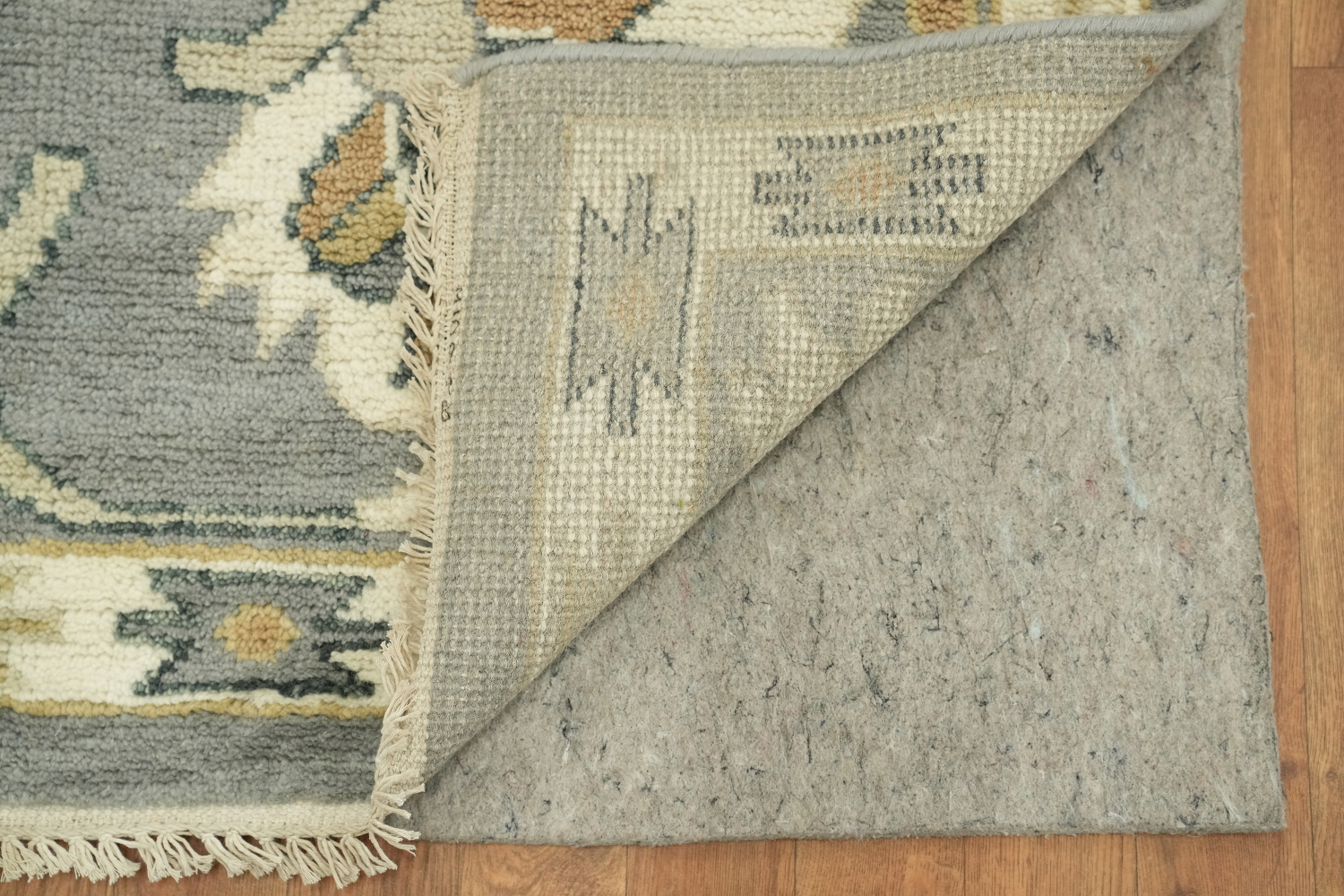 Luxurious Gray and Beige Oriental Rug with Classic Design 9x12 ft