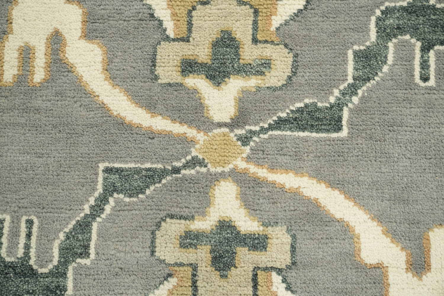 Luxurious Gray and Beige Oriental Rug with Classic Design 9x12 ft