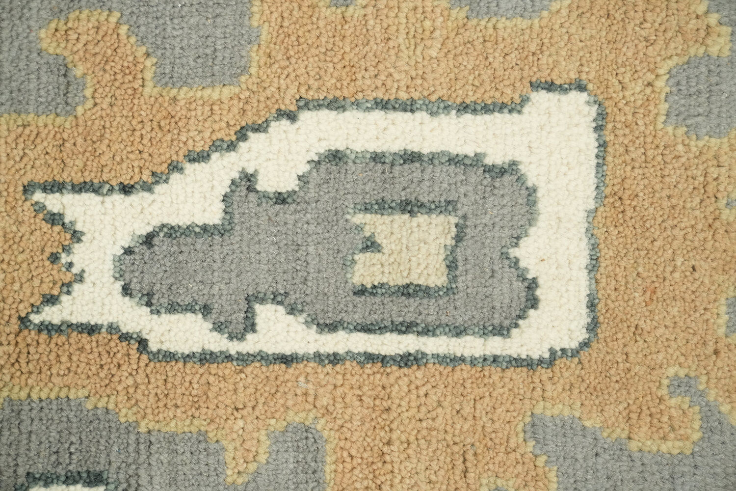 Luxurious Gray and Beige Oriental Rug with Classic Design 9x12 ft