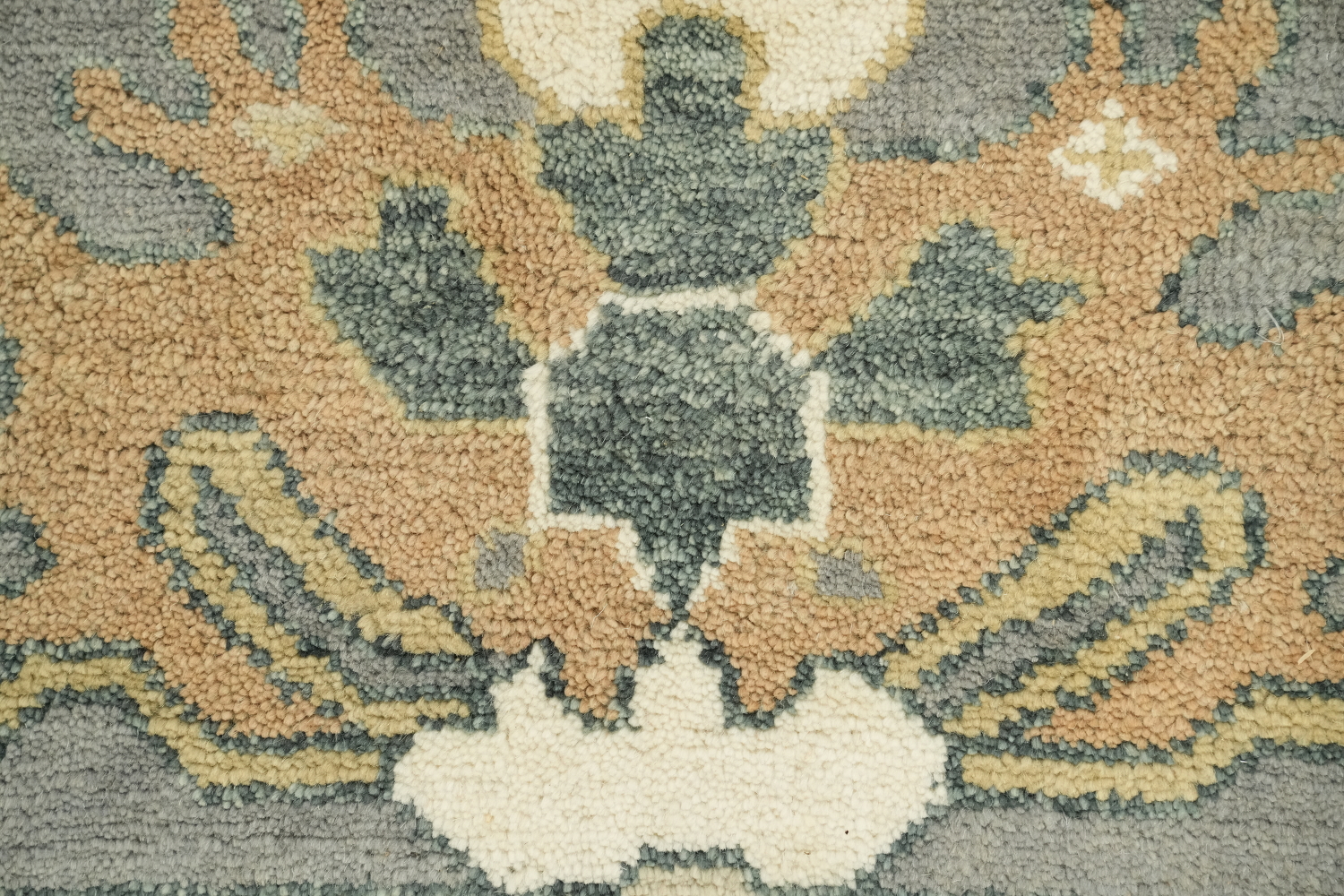 Luxurious Gray and Beige Oriental Rug with Classic Design 9x12 ft