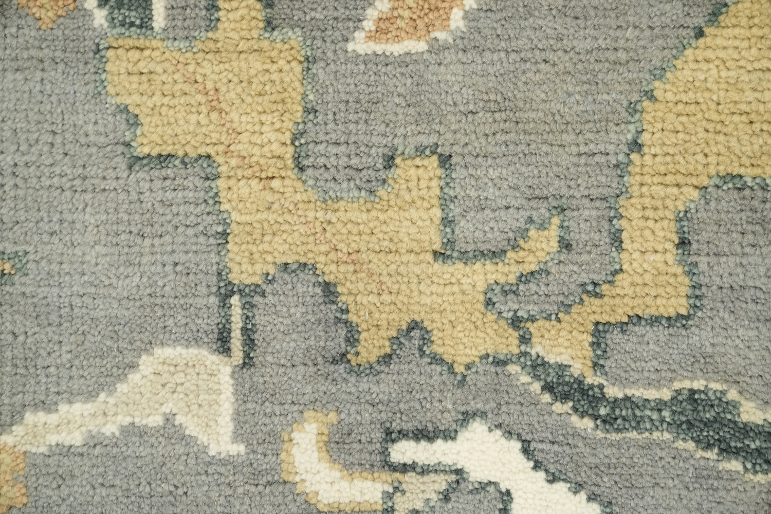 Luxurious Gray and Beige Oriental Rug with Classic Design 9x12 ft