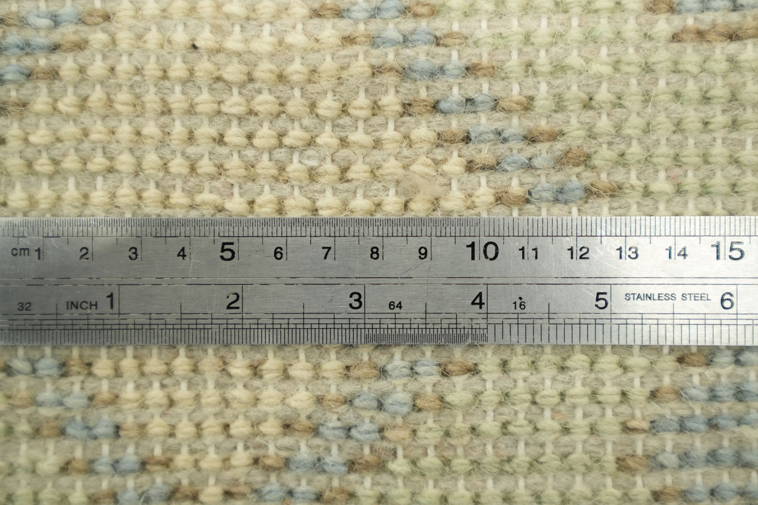 Traditional Ivory and Light Blue Oushak Hand Made Area Rug 9x12