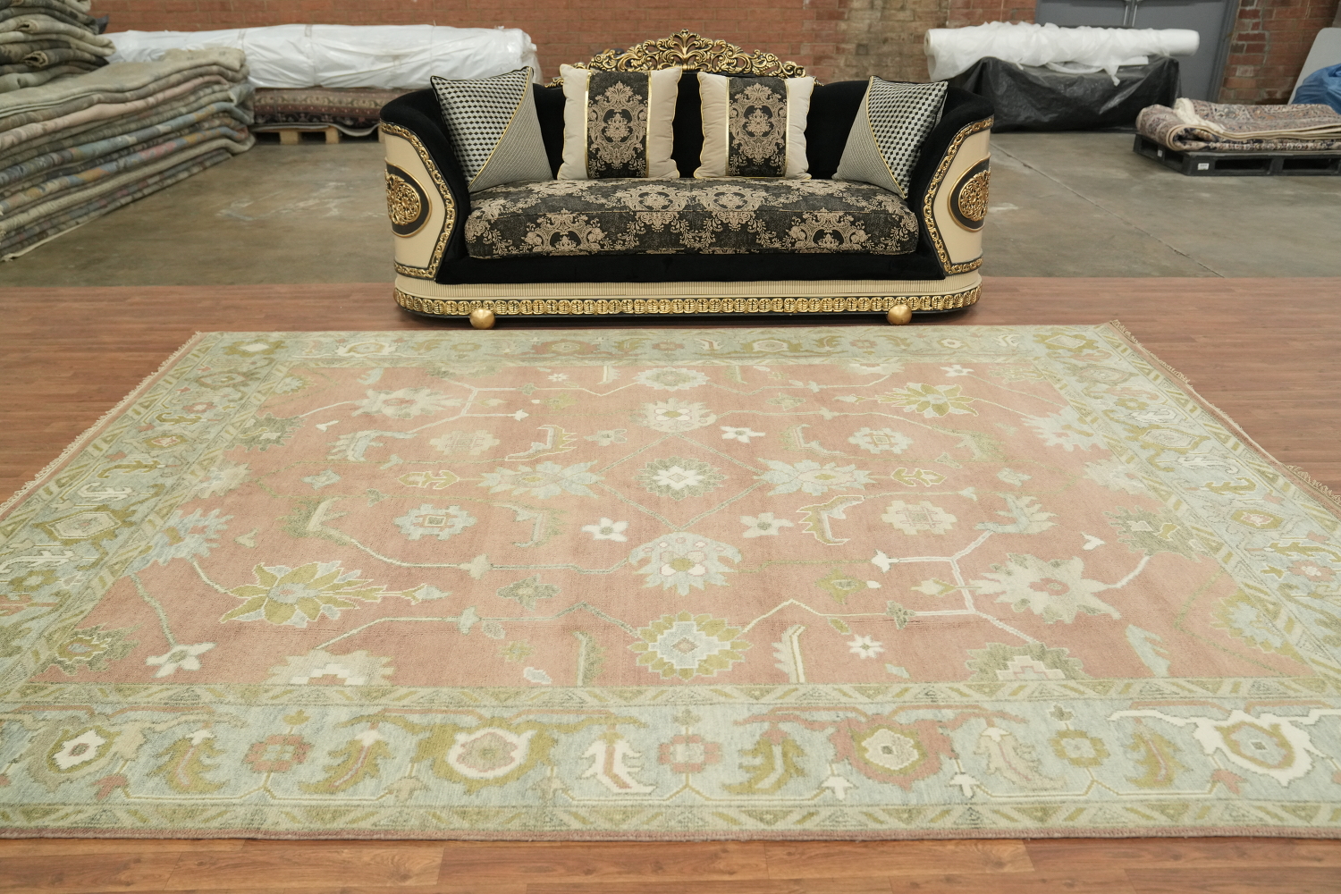Traditional Oushak Hand Made Area Rug 9x12