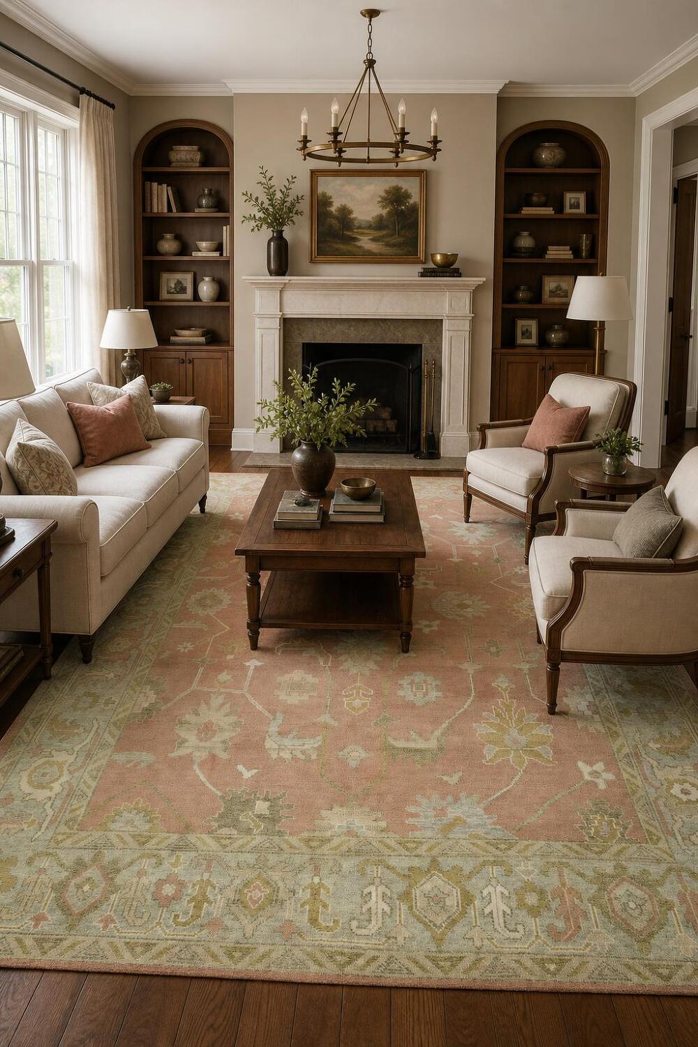 Traditional Oushak Hand Made Area Rug 9x12