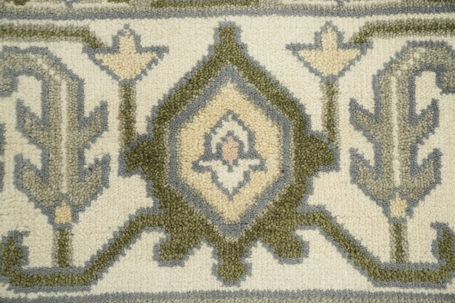 Soft Peach Traditional Oushak Hand-Knotted Area Rug 9x12 ft