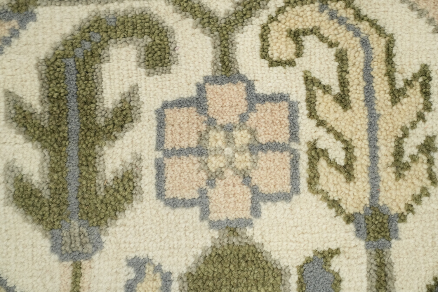 Soft Peach Traditional Oushak Hand-Knotted Area Rug 9x12 ft