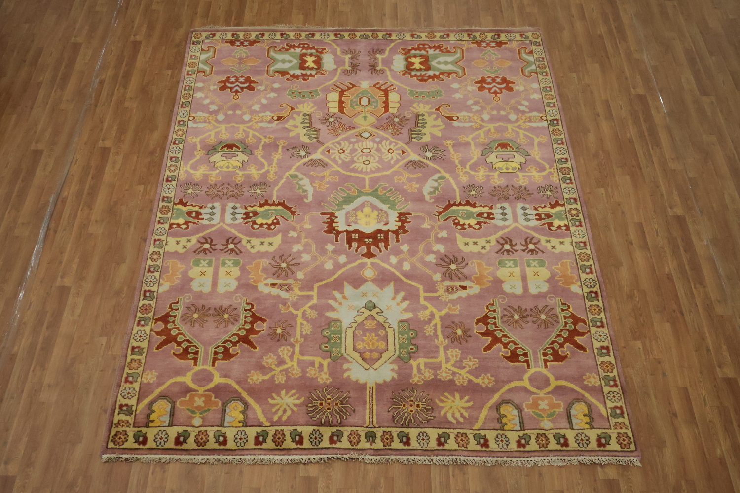 Ziegler Oriental Area Rug | 8x10 Elegant Rose & Ivory Floral Rug