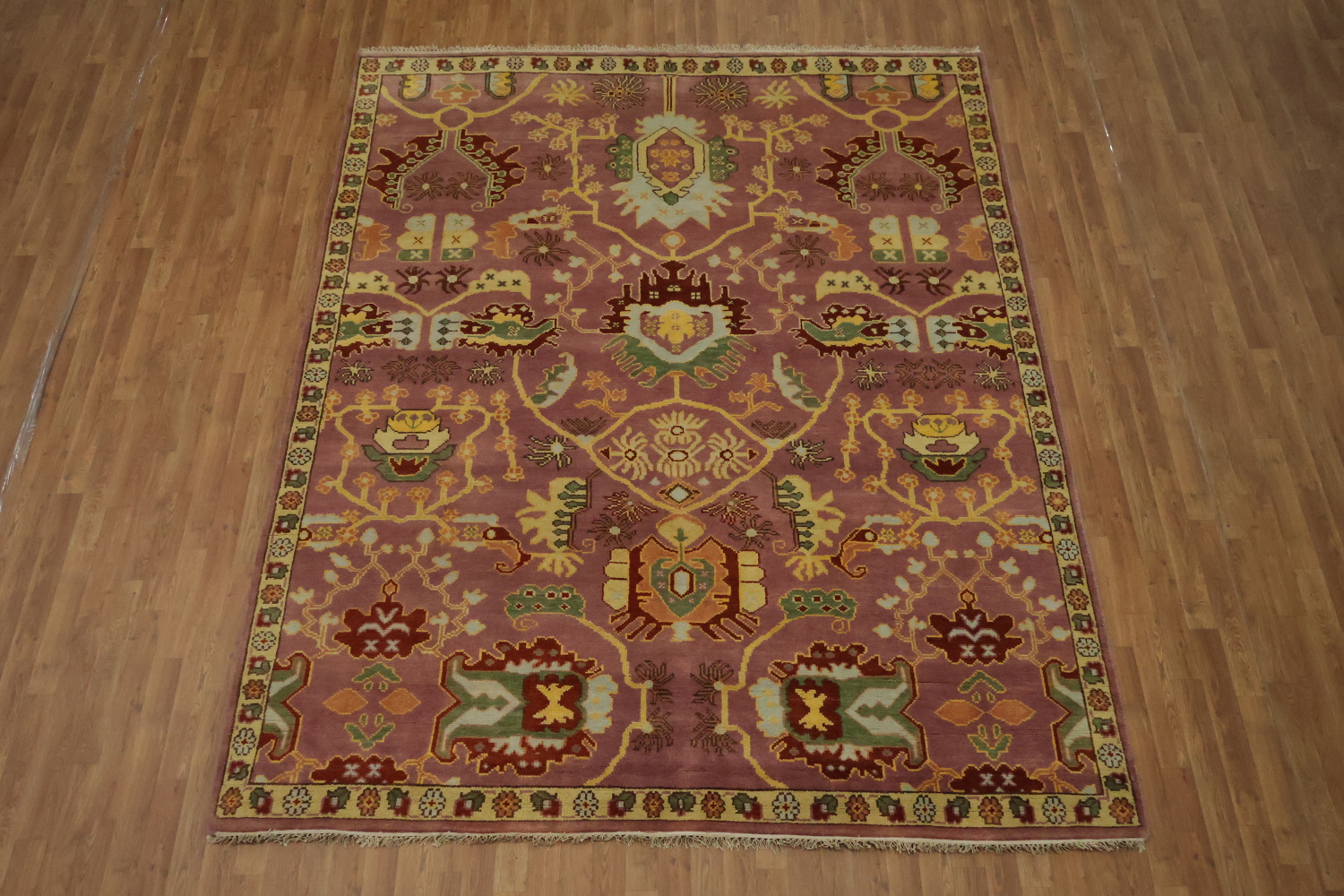 Ziegler Oriental Area Rug | 8x10 Elegant Rose & Ivory Floral Rug