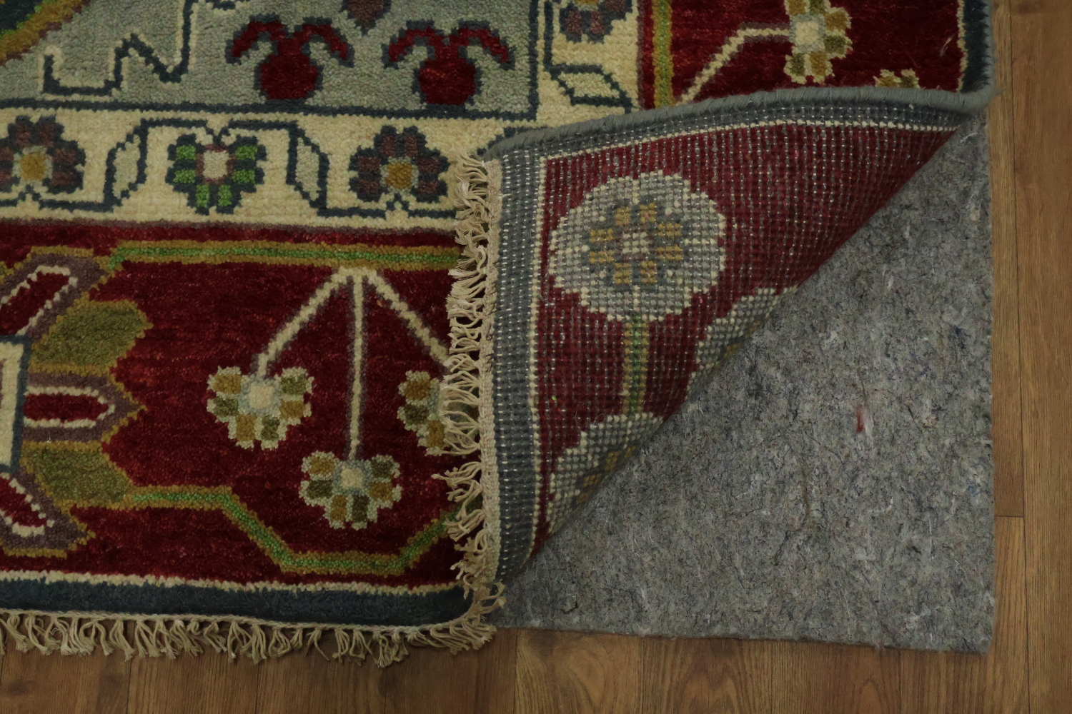 Blue and Burgundy Geometric Ziegler Oriental Area Rug 8x10
