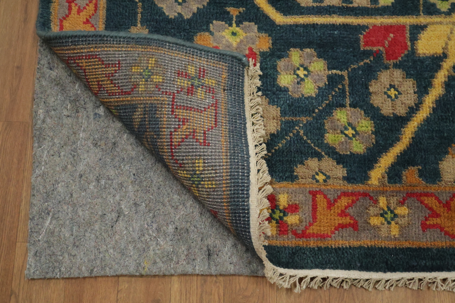 Classic Bird and Tree Motif Rug in Rich Earthy Tones 9' x 12'