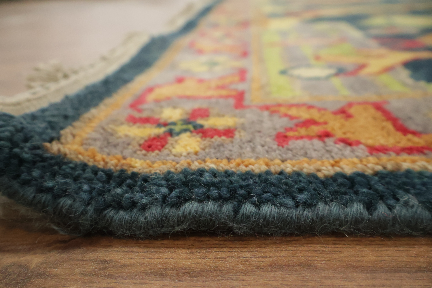 Classic Bird and Tree Motif Rug in Rich Earthy Tones 9' x 12'