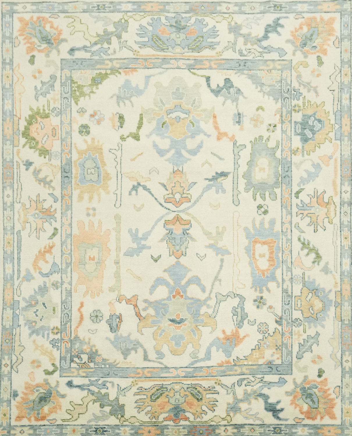 Pastel Color Traditional Oushak Hand Made Area Rug 8x10