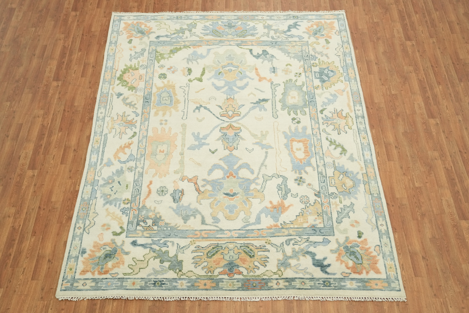 Pastel Color Traditional Oushak Hand Made Area Rug 8x10
