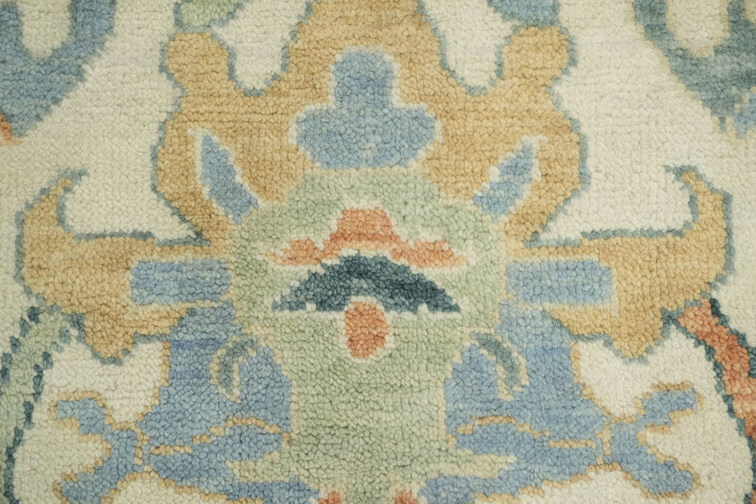 Pastel Color Traditional Oushak Hand Made Area Rug 8x10