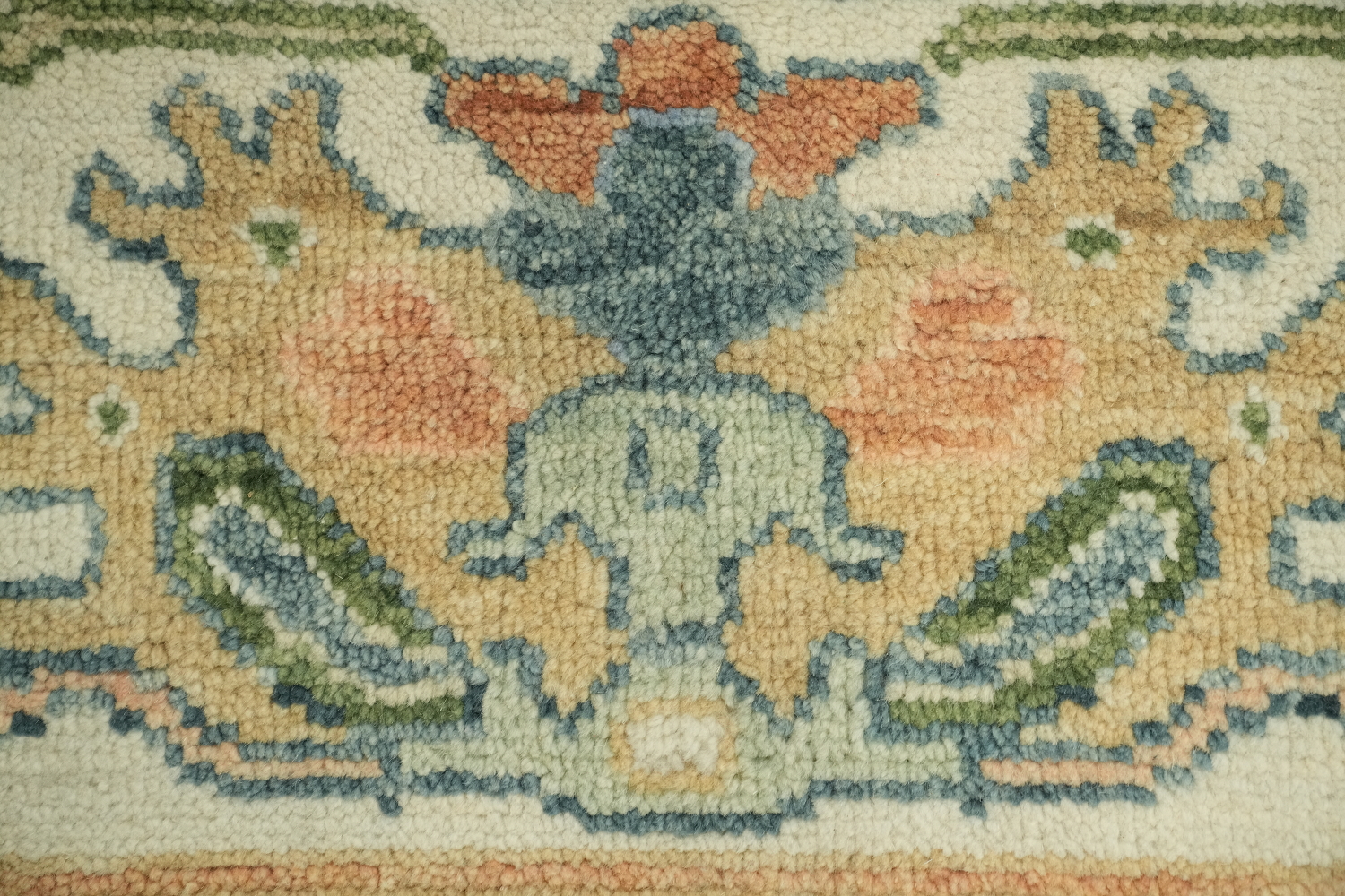 Pastel Color Traditional Oushak Hand Made Area Rug 8x10
