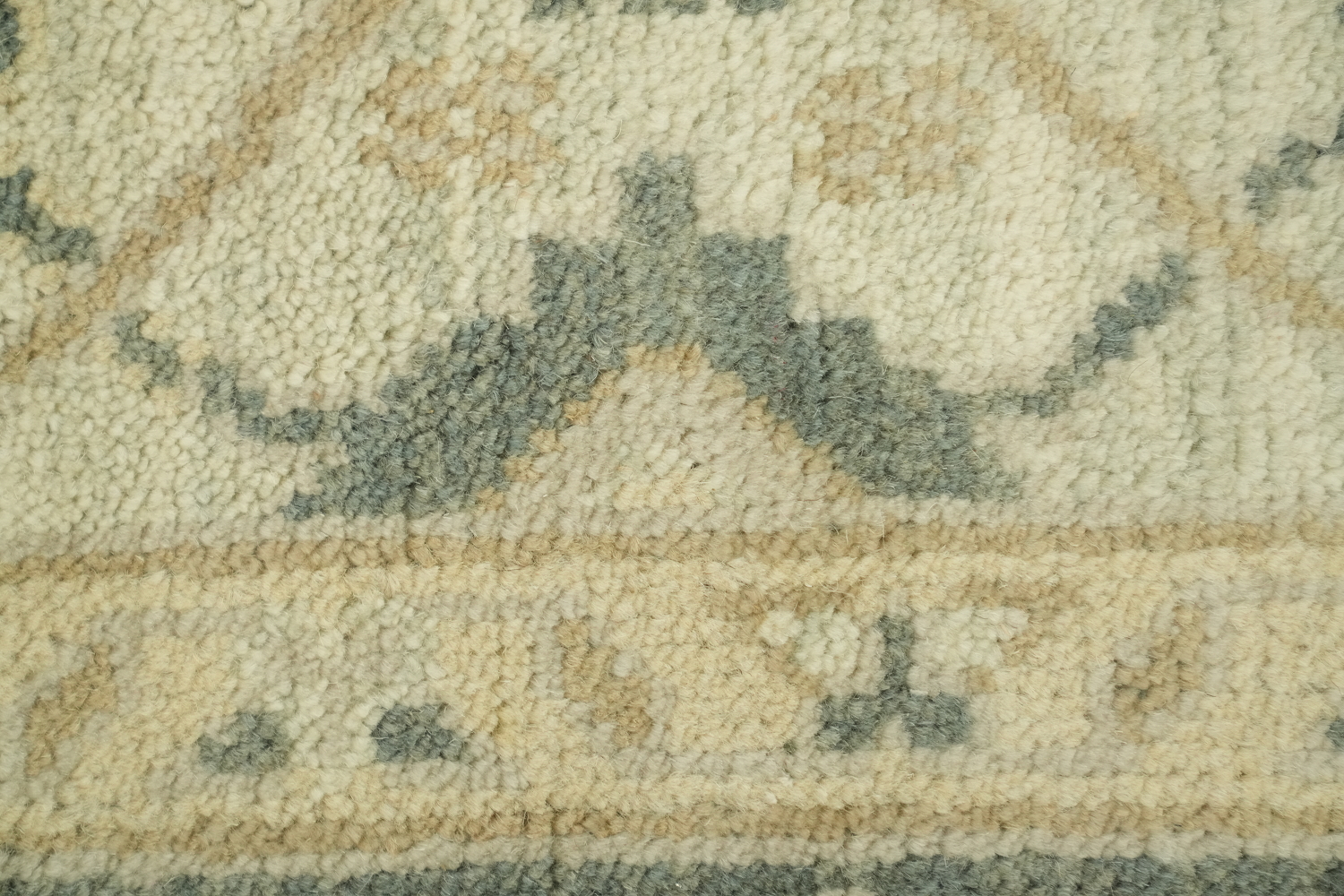 Green Traditional Oushak Hand-Knotted Wool Living Room Rug 8x10