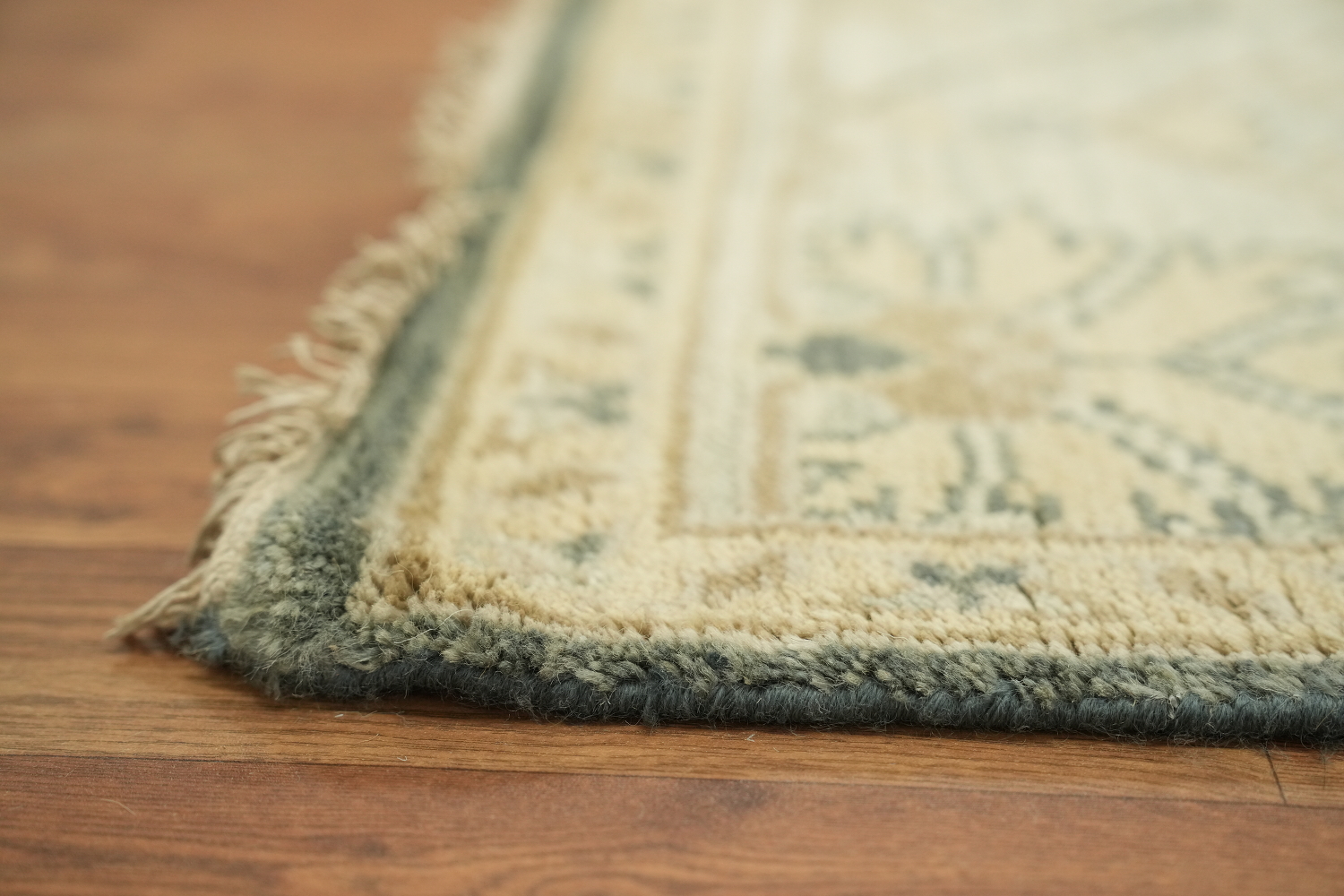Green Traditional Oushak Hand-Knotted Wool Living Room Rug 8x10
