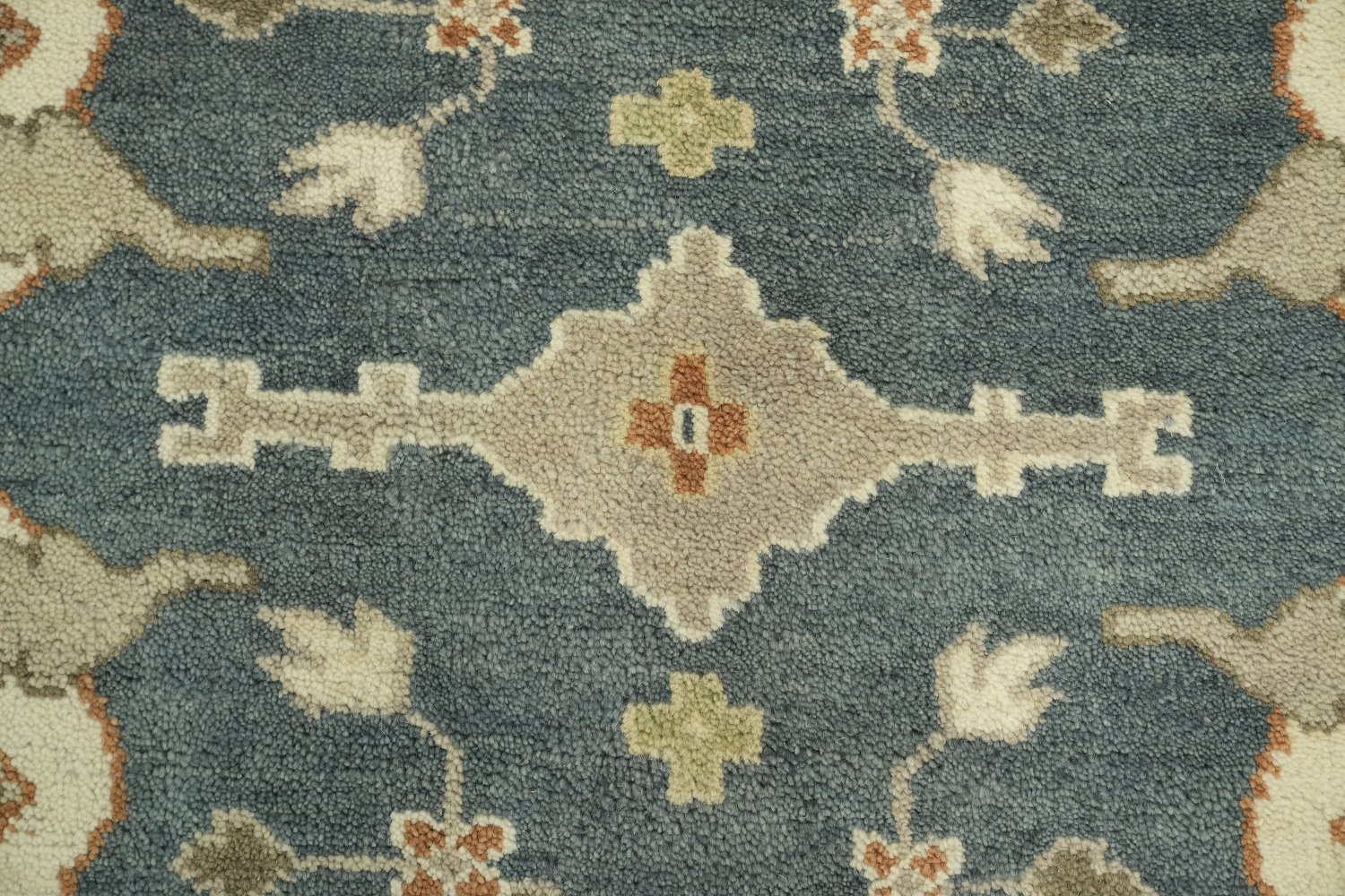Denim Blue Traditional Oushak Hand Made Area Rug 8x10